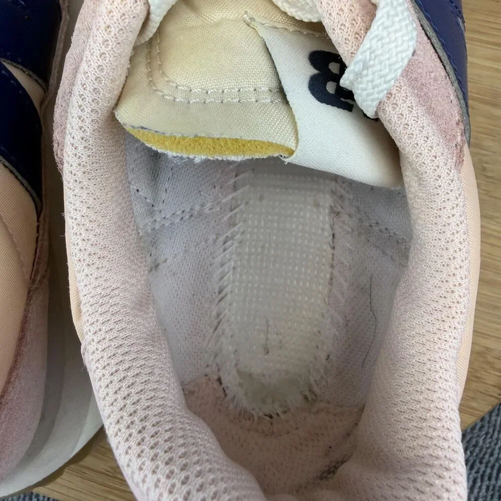 New Balance 237 Shoes Womens Size 7.5 Pink Navy Suede Athletic Sneakers WS237GC